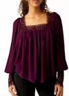 FREE PEOPLE FLUTTER BY TOP IN POTENT PURPLE