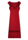 FREE PEOPLE FREE PEOPLE FOOLISH HEART CLOQUÉ MIDI DRESS