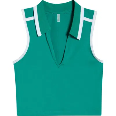 Free People Forehand Polo In Brown