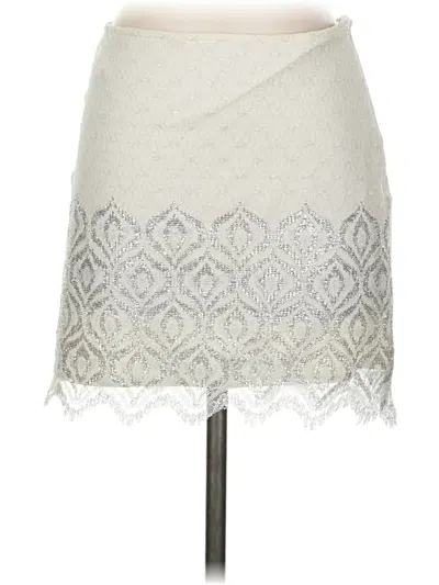 Pre-owned Free People Formal Skirt In Ivory