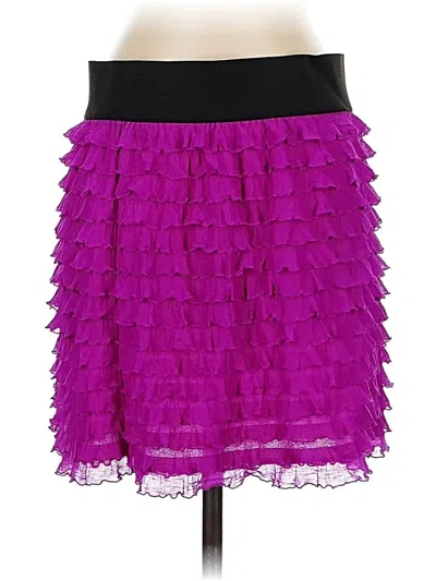 Pre-owned Free People Formal Skirt In Purple