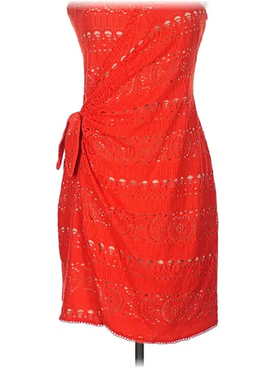 Pre-owned Free People Formal Skirt In Red