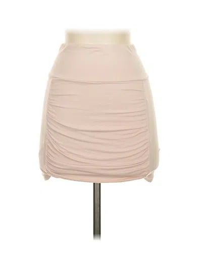 Pre-owned Free People Formal Skirt In Tan