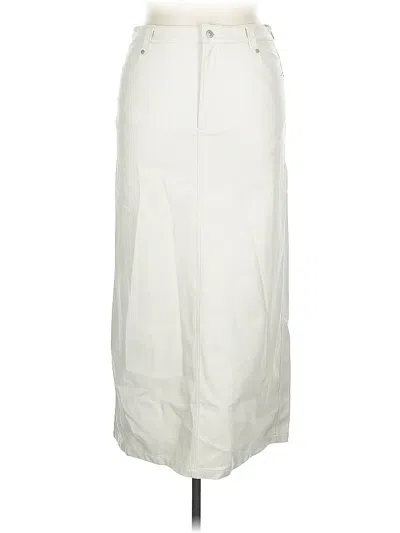 Pre-owned Free People Formal Skirt In White