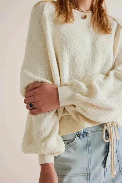 Free People Found My Friend Pullover In Creme In White