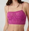 FREE PEOPLE FP 1 LYRA BRALETTE IN DAHLIA MAUVE