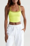 Free People Fp Movement All Clear Colorblock Camisole In Highlighter/martini