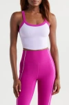 Free People Fp Movement All Clear Colorblock Camisole In Lavendar Glaze Combo