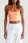 Free People Fp Movement All Clear Colorblock Camisole In Pastel Peach Combo