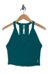 Free People Fp Movement All Clear Crop Racerback Tank In Green