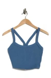 Free People Fp Movement All Clear Rib Crop Camisole In Blue