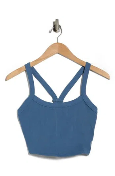 Free People Fp Movement All Clear Rib Crop Camisole In Blue