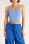 Free People Fp Movement All Clear Rib Crop Camisole In Blue
