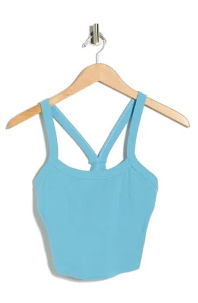 Free People Fp Movement All Clear Rib Crop Camisole In Blue