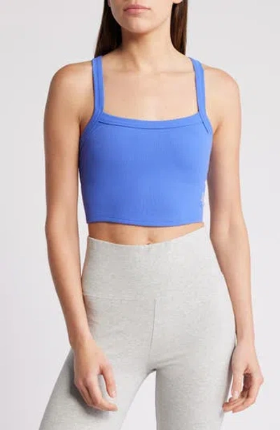 Free People Fp Movement All Clear Rib Crop Camisole In Electric Cobalt