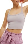 Free People Fp Movement All Clear Rib Crop Camisole In Oyster