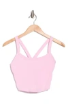 Free People Fp Movement All Clear Rib Crop Camisole In Powder Pink