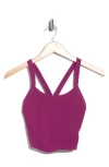 Free People Fp Movement All Clear Rib Crop Camisole In Purple