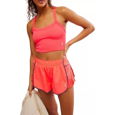 Free People Fp Movement All Clear Solid Cami Top Women's Xs/s Pink Crop Kfc1224