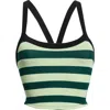 Free People Fp Movement All Clear Stripe Camisole In Green
