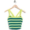Free People Fp Movement All Clear Stripe Camisole In Multi