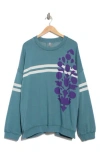 Free People Fp Movement All Star Oversize Graphic Sweatshirt In Blue