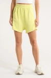 Free People Fp Movement All Star Sweat Shorts In Yellow