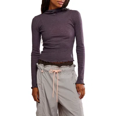 Free People Fp Movement Breathe Easy Cotton Blend Hoodie In Brown