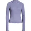 Free People Fp Movement Breathe Easy Cotton Blend Hoodie In Blue