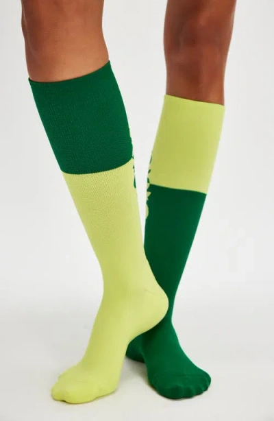 Free People Fp Movement Buti Logo Colorblock Athletic Socks In Multi