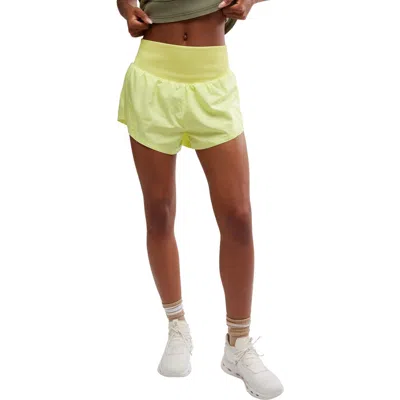Free People Fp Movement Carpe Diem Shorts In Sour Citrus