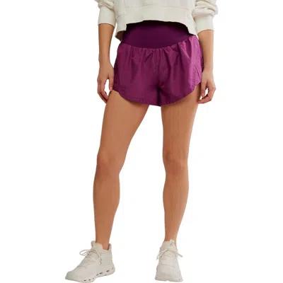 Free People Fp Movement Carpe Diem Water Resistant Shorts In Purple