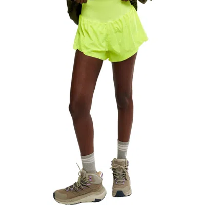 Free People Fp Movement Carpe Diem Water Resistant Shorts In Yellow