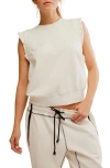 Free People Fp Movement Flutter Cotton Tank In Ivory