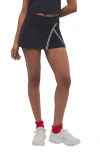 Free People Fp Movement Forehand Faux Wrap Skort In Black