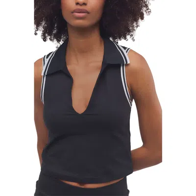 Free People Fp Movement Forehand Polo In Black