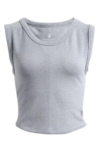 Free People Fp Movement Free Throw Crop Muscle Tank Top In Gray