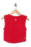 Free People Fp Movement Free Throw Crop Muscle Tank Top In Red