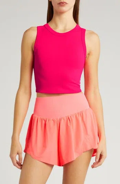 Free People Fp Movement Free Throw Crop Muscle Tank Top In Pink