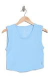 Free People Fp Movement Free Throw Crop Muscle Tank Top In Oxford Blue