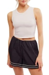 Free People Fp Movement Free Throw Crop Muscle Tank Top In Neutral