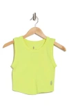 Free People Fp Movement Free Throw Crop Muscle Tank Top In Sour Citrus