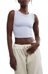 Free People Fp Movement Free Throw Crop Muscle Tank Top In Steel