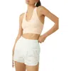 Free People Fp Movement Free Throw Crop Tank In Peaches
