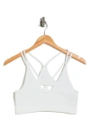Free People Fp Movement Free Throw Strappy Sports Bra In Ivory