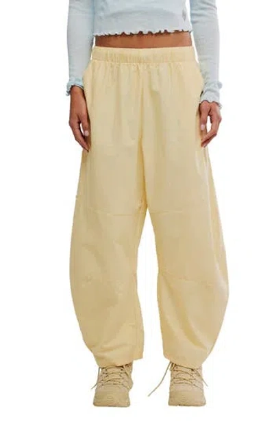 Free People Fp Movement Game Day High Rise Barrel Leg Pants In Burgundy