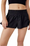 Free People Fp Movement Get Your Flirt On Shorts In Black