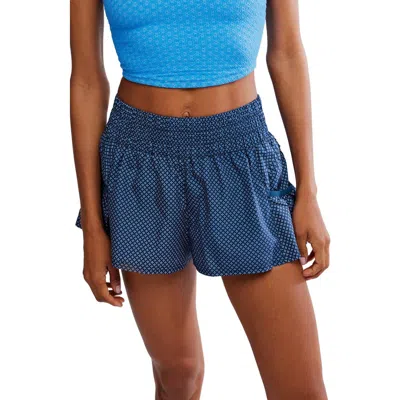 Free People Fp Movement Get Your Flirt On Shorts In Blue