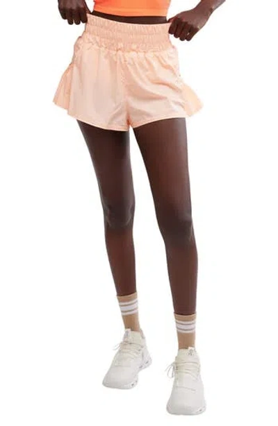 Free People Fp Movement Get Your Flirt On Shorts In Brown