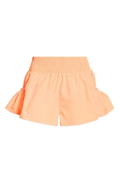 Free People Fp Movement Get Your Flirt On Shorts In Orange